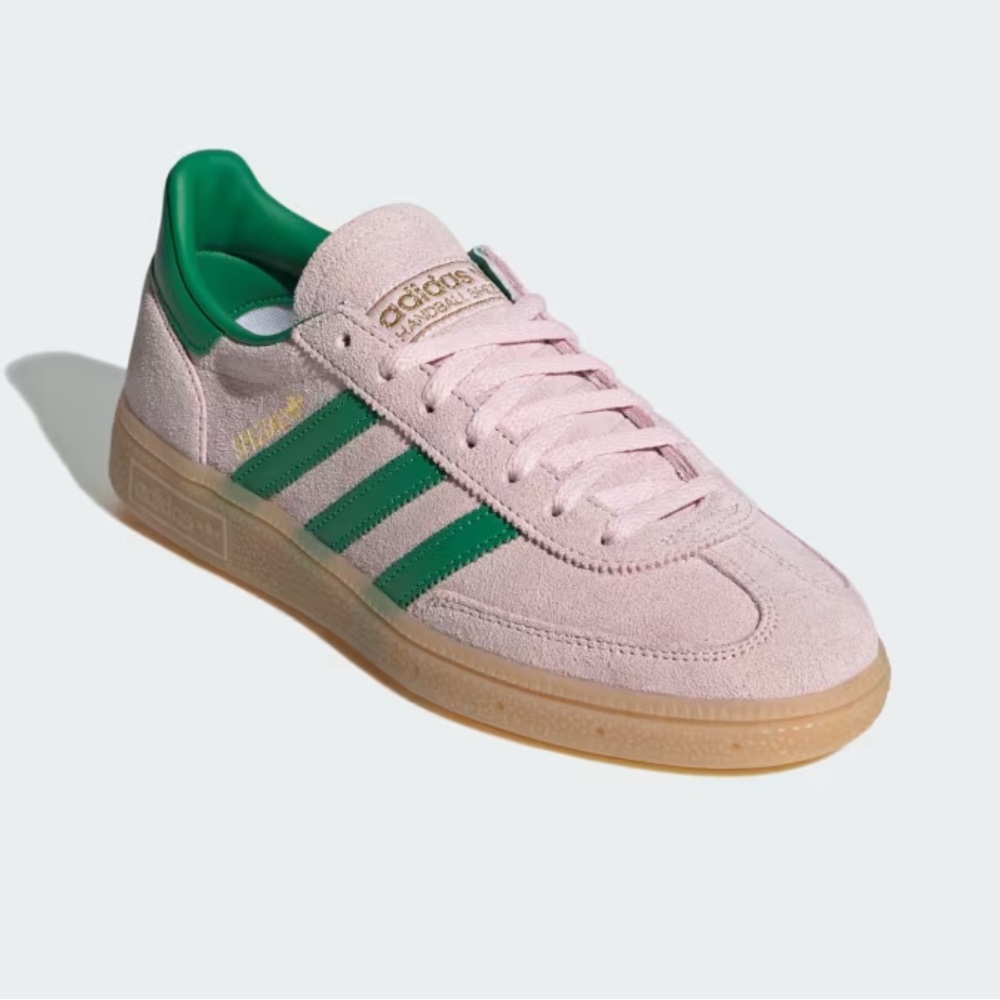 Adidas Handball Spezial Pink and Green Trainers